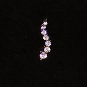 925 SAI Krishna Sterling Silver Graduated Crystal Pendant